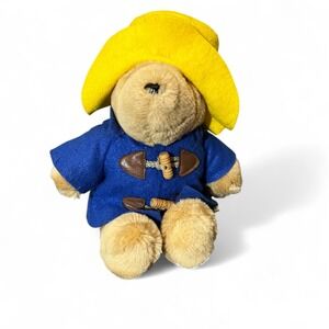 Vintage Sears Paddington Bear Plush Yellow Hat Blue‎ Coat Kids Gifts
